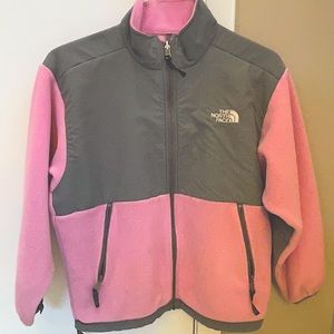 Northface Jacket, pink & grey, Youth/Junior Large